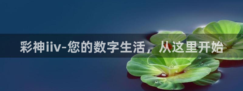 GB果博吧：彩神iiv-您的数字生活，从这里开始